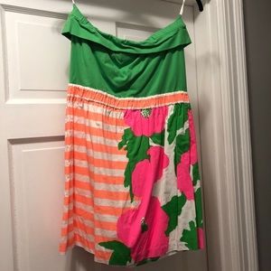 Lilly Pulitzer Strapless Skirt/Tube Top Dress